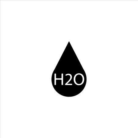 h2o water icon vector illustration symbolのイラスト素材