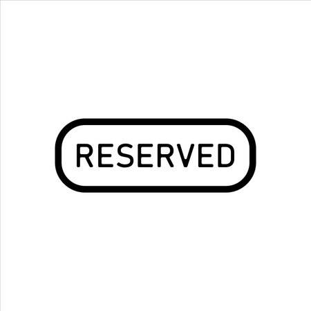 reserved icon vector illustration symbolのイラスト素材