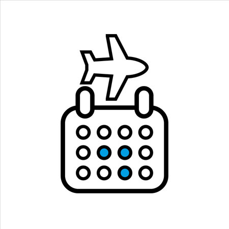 flight schedule icon vector illustration symbolのイラスト素材