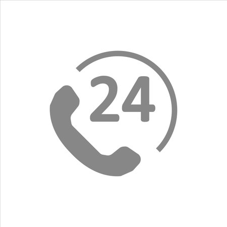 call center 24h icon vector illustration symbolのイラスト素材