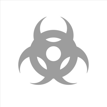 biohazard icon vector illustration symbolのイラスト素材