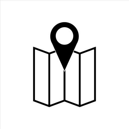 mark on the map icon vector illustration symbolのイラスト素材