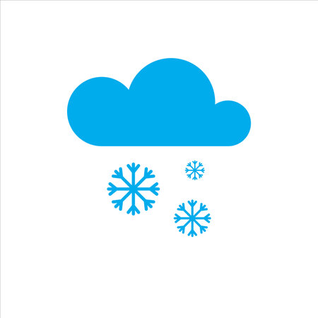 snow cloud icon vector illustration symbolのイラスト素材
