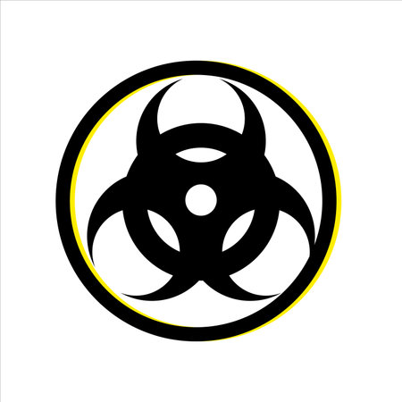 biohazard icon vector illustration symbolのイラスト素材