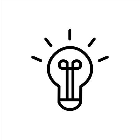 light bulb icon vector illustration symbolのイラスト素材
