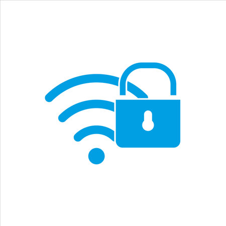 blocked wi-fi icon vector illustration symbolのイラスト素材
