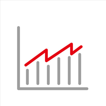 graph icon vector illustration symbolのイラスト素材