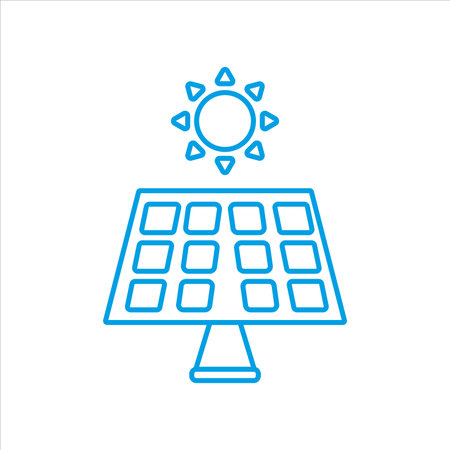 solar panel icon vector illustration symbolのイラスト素材