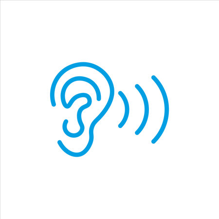 ear, hearing icon vector illustration symbolのイラスト素材