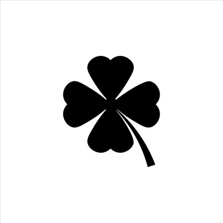 clover leaf icon vector illustration symbolのイラスト素材
