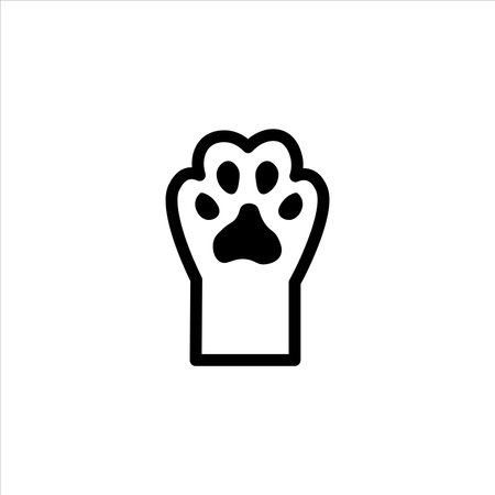 paw icon vector illustration symbolのイラスト素材