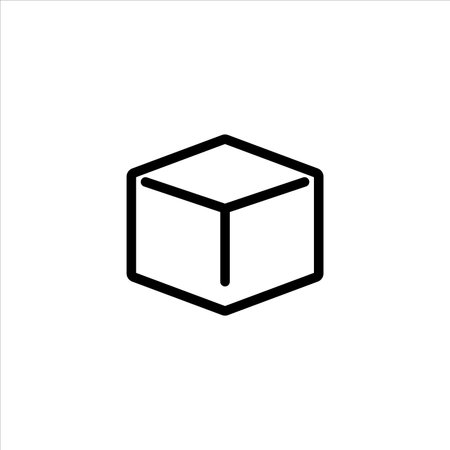 cube icon vector illustration symbolのイラスト素材
