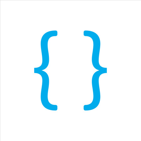 brackets icon vector illustration symbolのイラスト素材