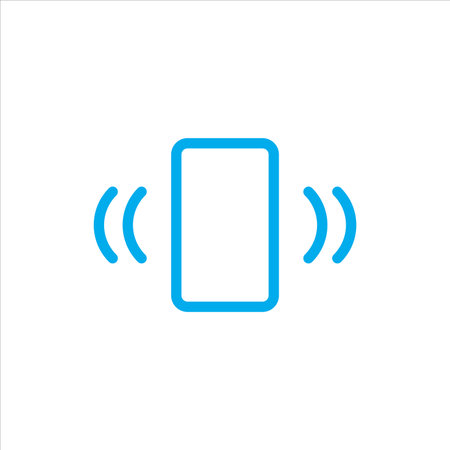 vibration on phone icon vector illustration symbolのイラスト素材