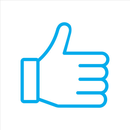 thumbs up icon vector illustration symbolのイラスト素材