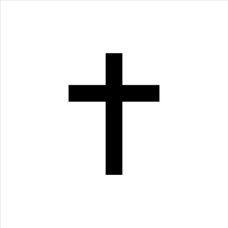 christian cross icon vector illustration symbolのイラスト素材