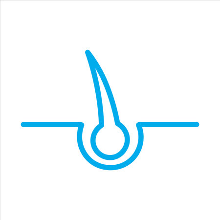 hair follicle icon vector illustration symbolのイラスト素材