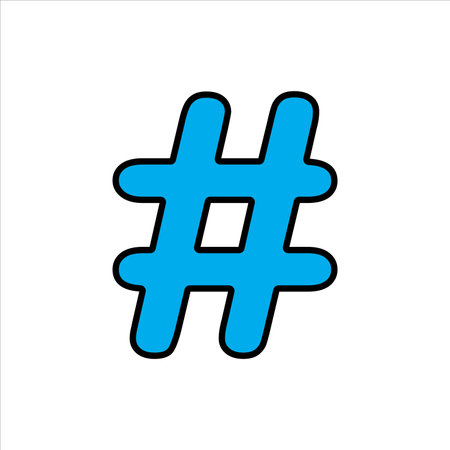 Hashtag icon vector illustration symbolのイラスト素材