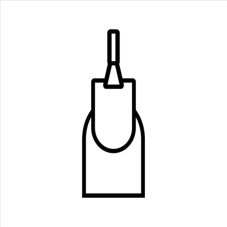 paint nails icon vector illustration symbolのイラスト素材