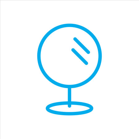 table mirror icon vector illustration symbolのイラスト素材