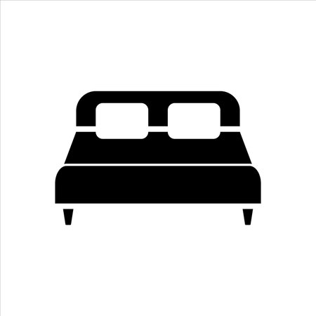 bed icon vector illustration symbolのイラスト素材