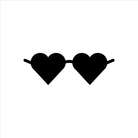 glass heart icon vector illustration symbolのイラスト素材