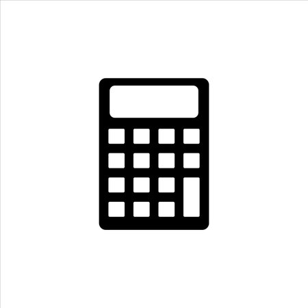 calculator icon vector illustration symbolのイラスト素材