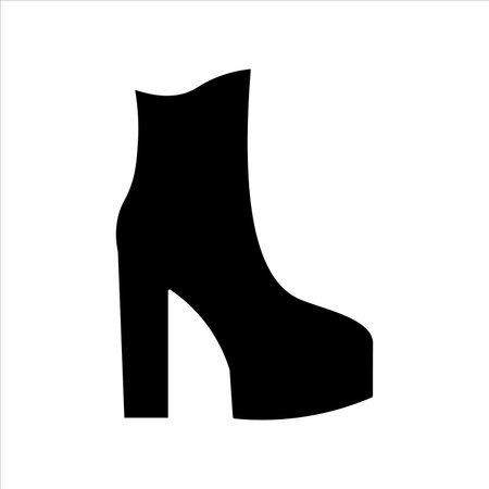 boots with heels icon vector illustration symbolのイラスト素材