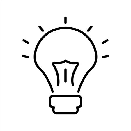 light bulb icon vector illustration symbolのイラスト素材