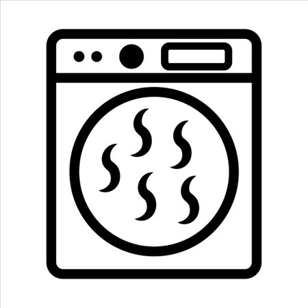 tumble dryer icon vector illustration symbolのイラスト素材