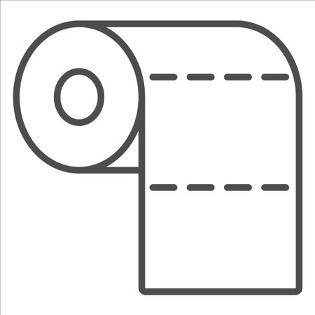 toilet paper icon vector illustration symbolのイラスト素材
