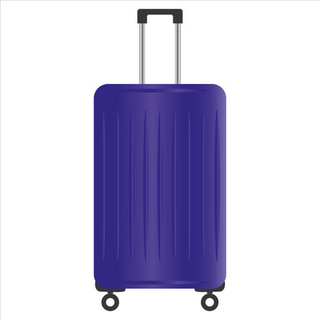 blue suitcase icon vector illustration symbolのイラスト素材