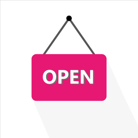 open sign icon vector illustration symbolのイラスト素材