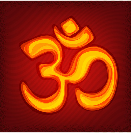 Vector Illustration Om symbol, it can be used as a print or a postcard or posterのイラスト素材
