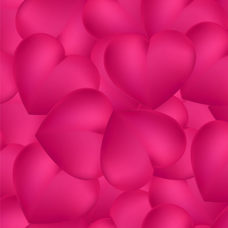 Seamless pattern of hearts for the textile, congratulatory wedding background or wrapping paper. Vector illustrationのイラスト素材