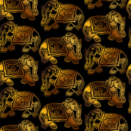 vector Indian ethnic elephantの写真素材