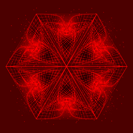 Abstract geometry vectorのイラスト素材