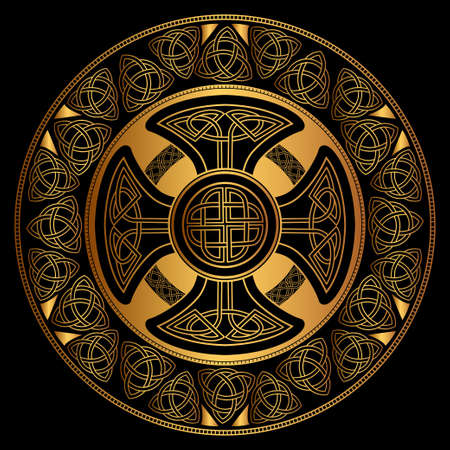 vector celtic crossのイラスト素材
