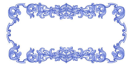 Azulejos Portuguese watercolorのイラスト素材