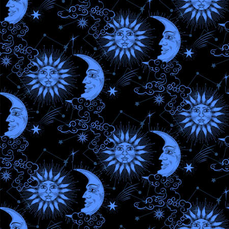 Magic space backgroundのイラスト素材