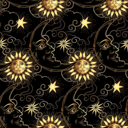 Magic space backgroundのイラスト素材