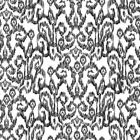 Ikat Ogee Backgroundのイラスト素材