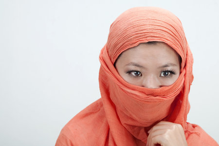 portrait if an islamic women