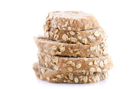 Single isolated bread