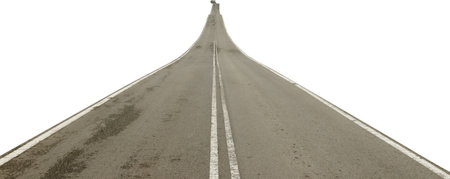 old road isolated on white background. perfect for designer use