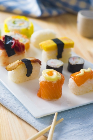 sushi assortments on a plate

の写真素材