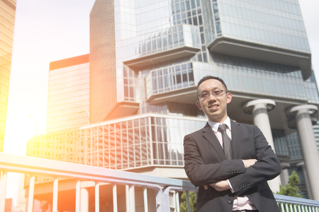 hong kong business manの写真素材