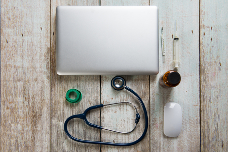 healthcare concept photo from top downの写真素材