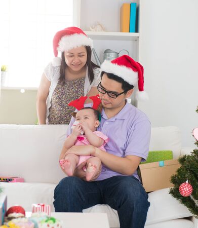 malaysian chinese familyの写真素材