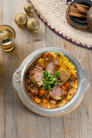 Lamb Saltah, popular arab foodの写真素材